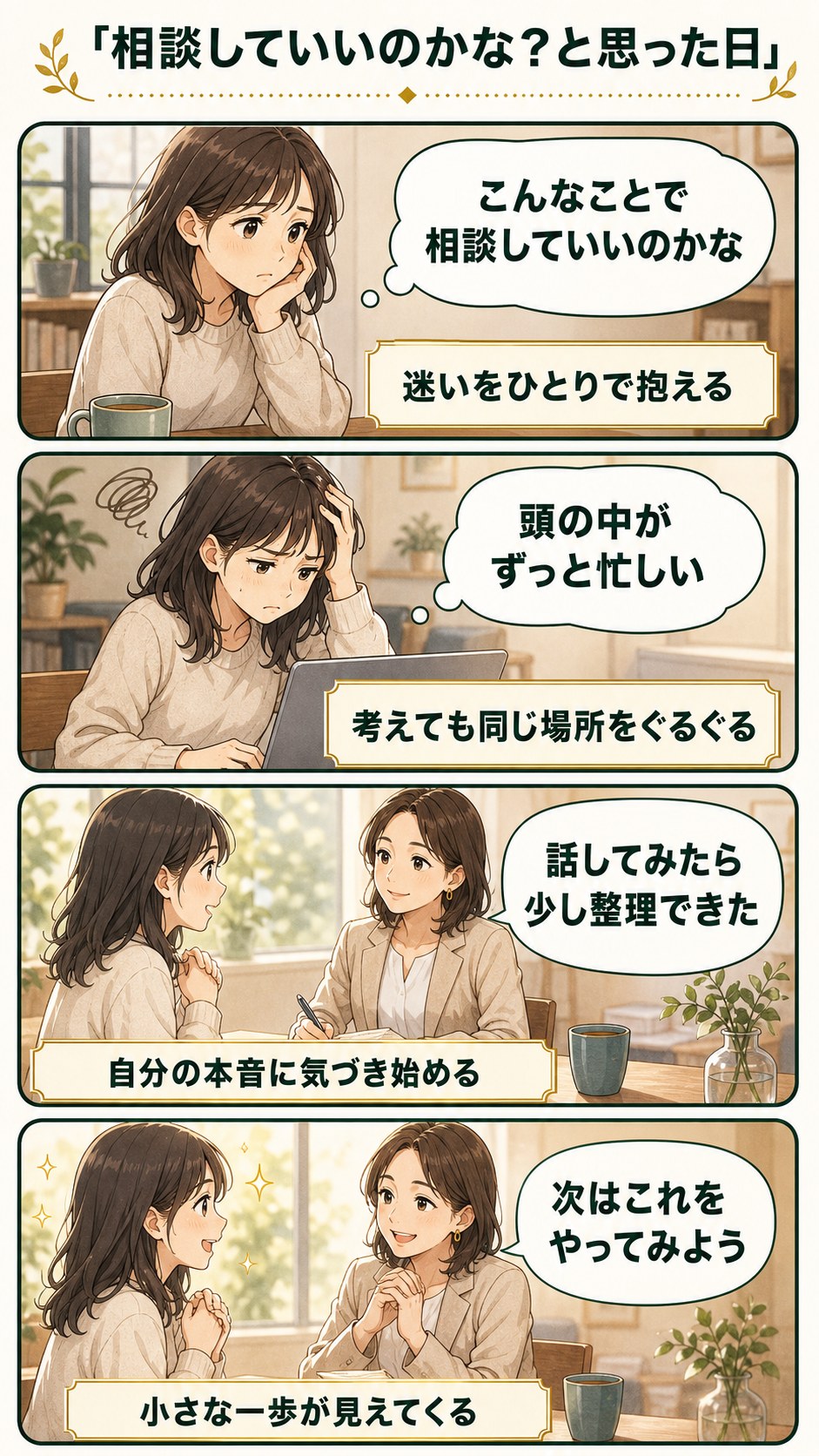 相談していいのかなと思った日の4コマ漫画